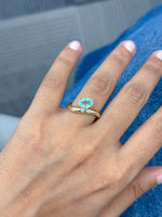 Paraiba Tourmaline Diamond Ring