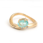Paraiba Tourmaline Diamond Ring