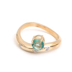 Emerald Diamond Pinky Ring