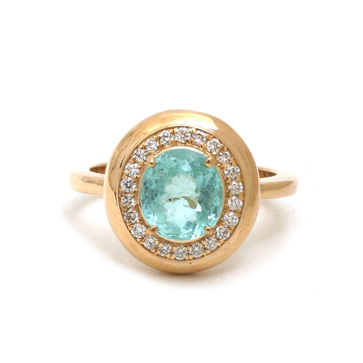 Paraiba Tourmaline Diamond Ring