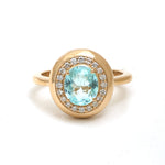 Paraiba Tourmaline Diamond Ring
