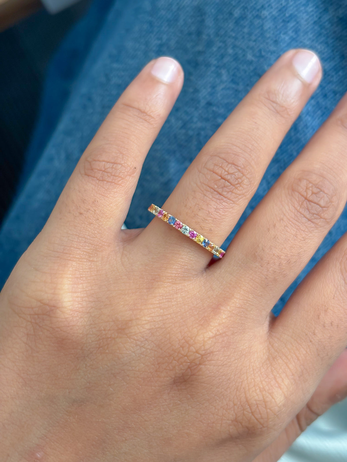 Rainbow Sapphire Ring