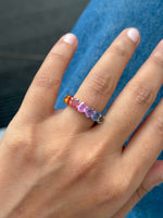 Rainbow Sapphire Ring