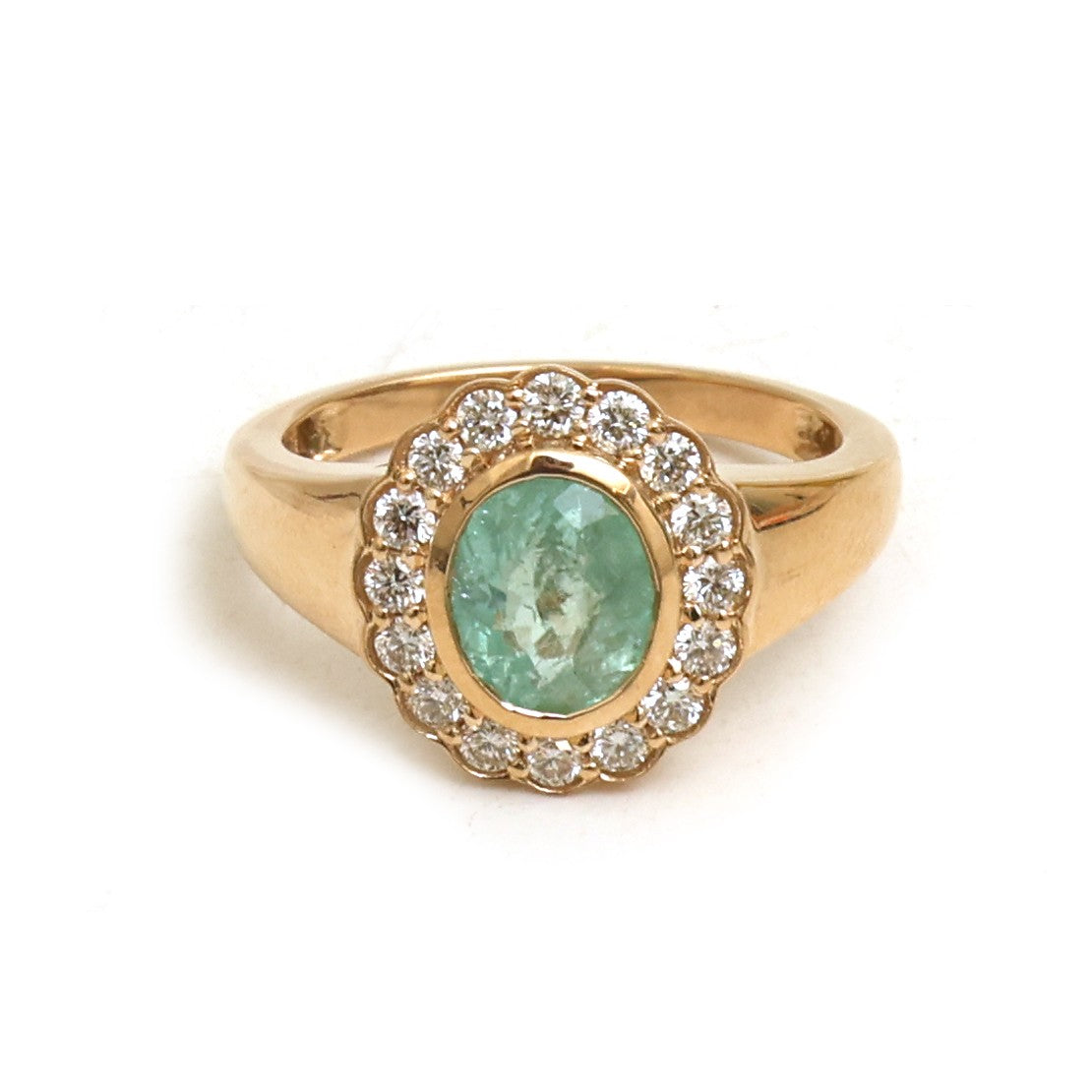 Paraiba Tourmaline Diamond Pinky Ring