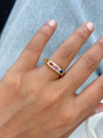 Rainbow Sapphire Ring