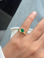 Emerald Pinky Ring