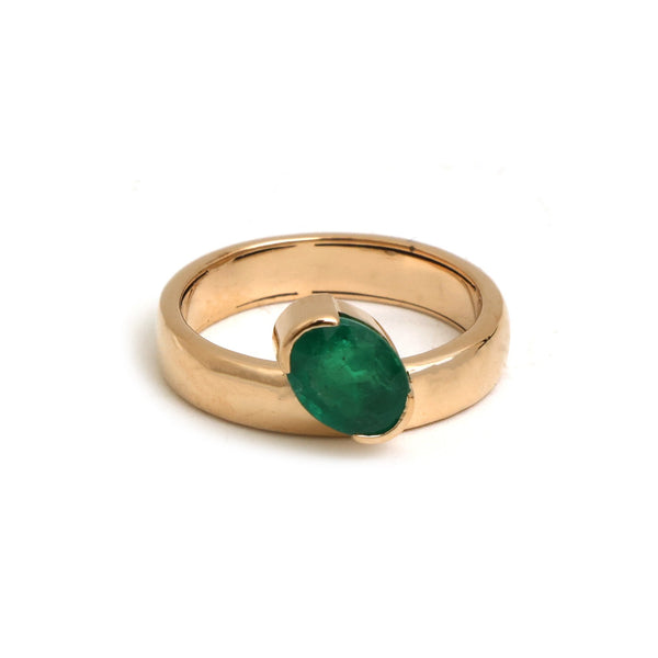 Emerald Pinky Ring