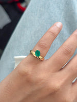 Emerald Pinky Ring