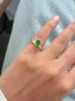 Emerald Pinky Ring