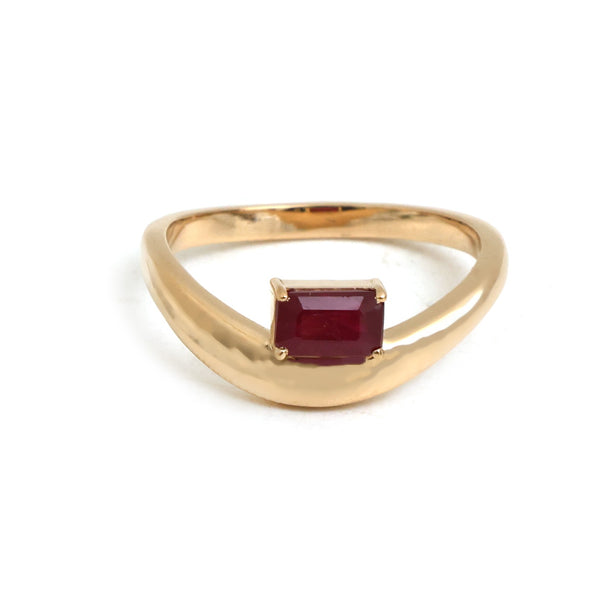 Ruby Pinky Ring