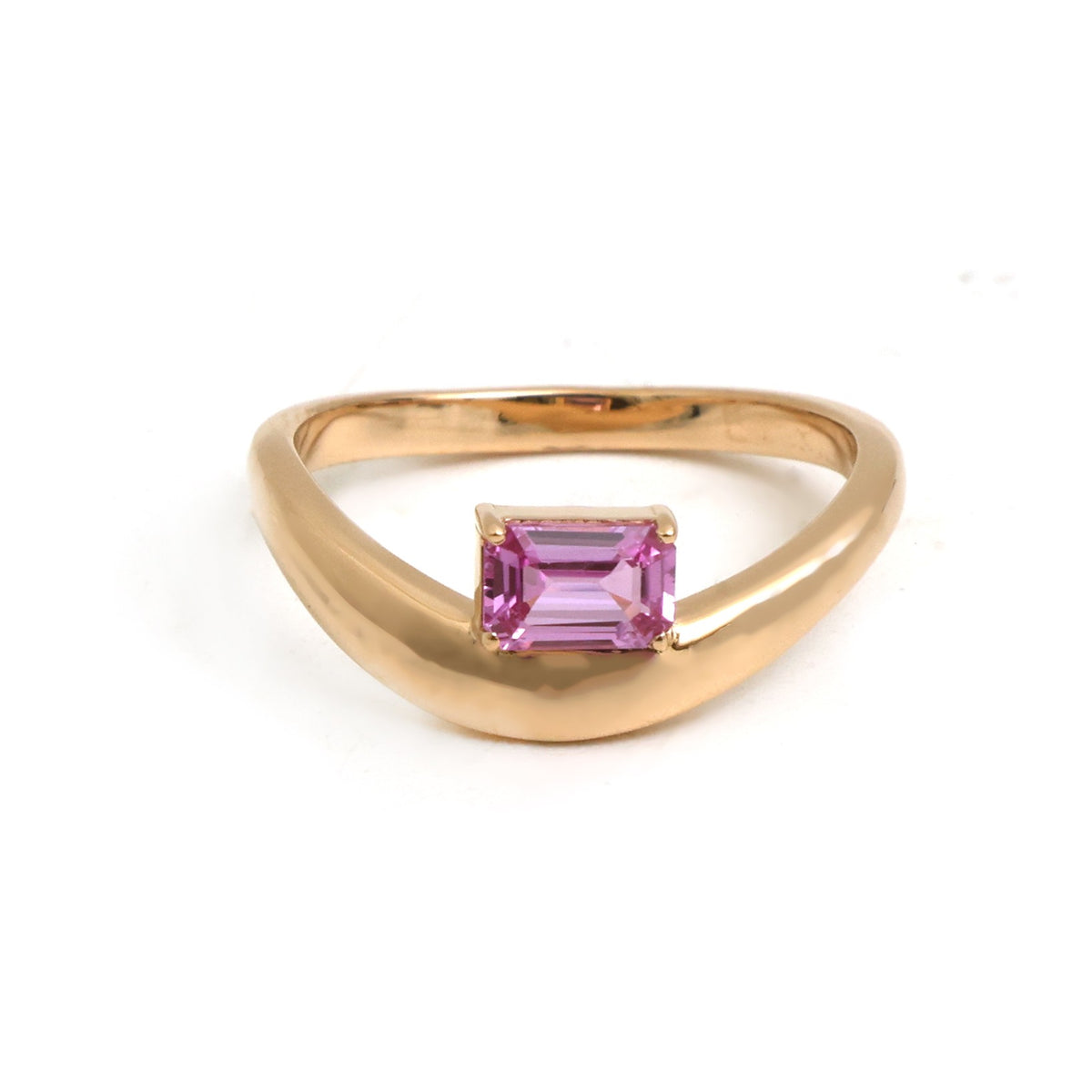 Pink Sapphire Pinky Ring