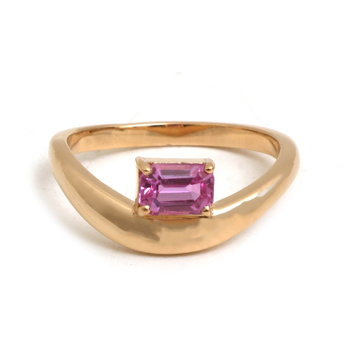 Pink Sapphire Pinky Ring
