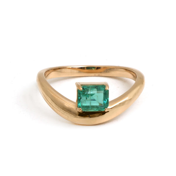 Emerald Pinky Ring