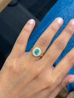 Paraiba Tourmaline Diamond Pinky Ring
