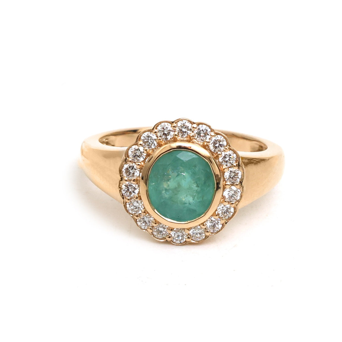 Paraiba Tourmaline Diamond Pinky Ring