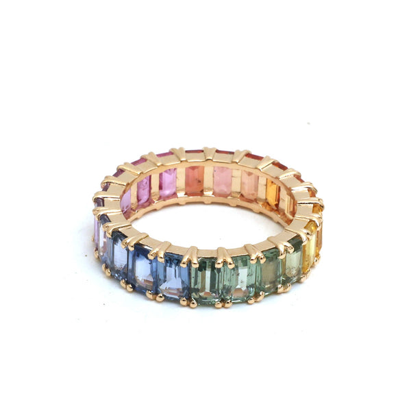 Rainbow Sapphire Ring