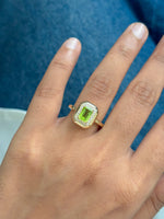 Amethyst Diamond Ring