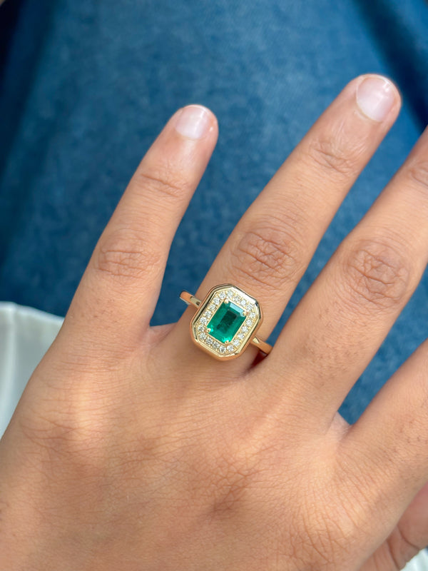 Emerald Diamond Ring