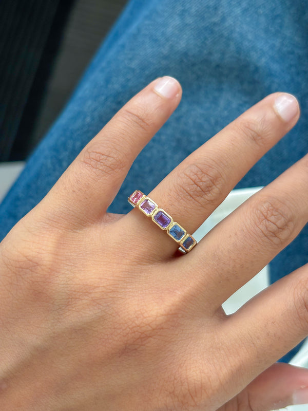Rainbow Sapphire Ring