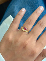 Ruby Pinky Ring