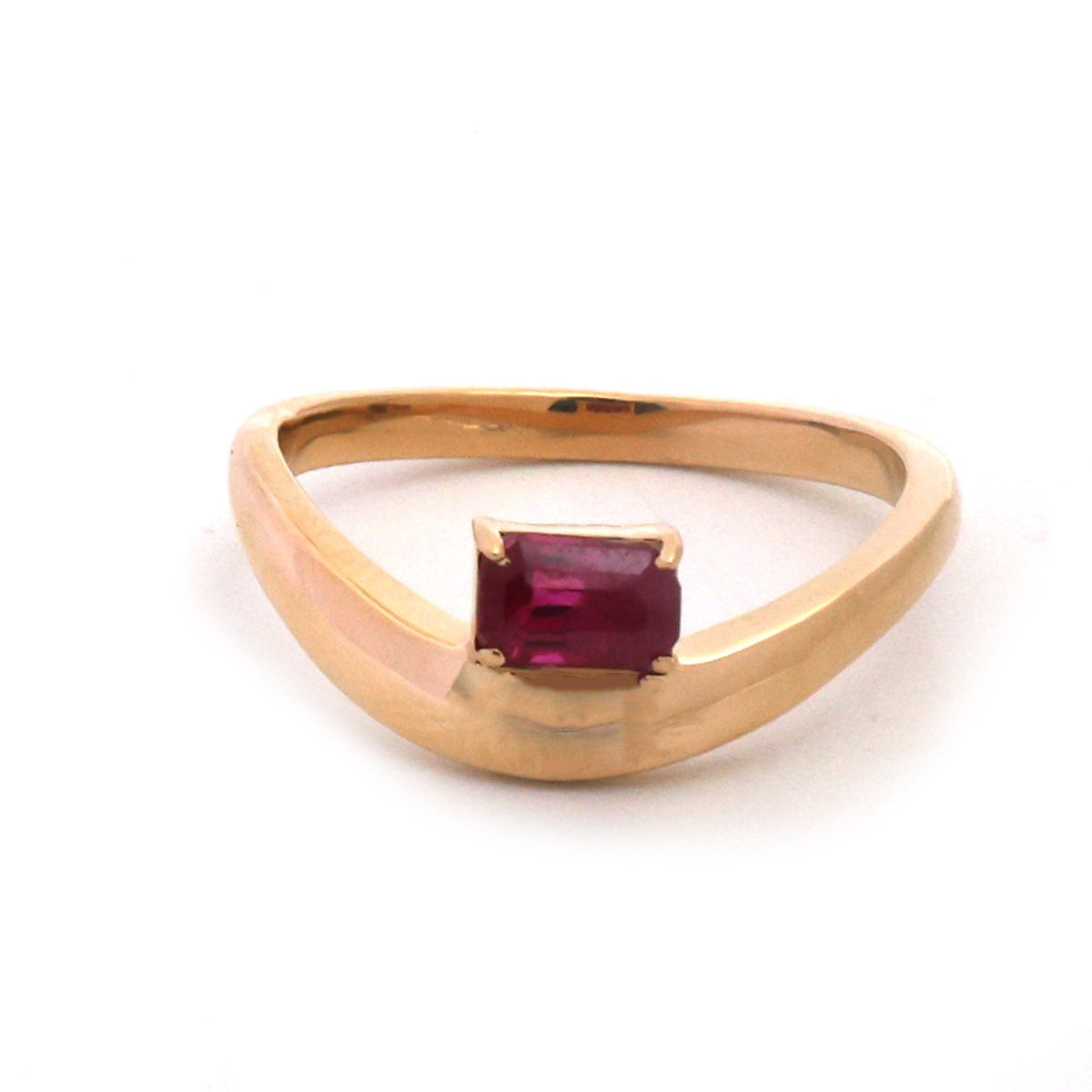 Ruby Pinky Ring