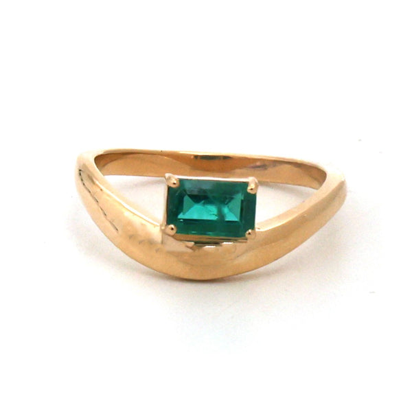 Emerald Pinky Ring