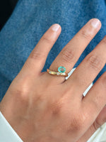 Emerald Diamond Pinky Ring