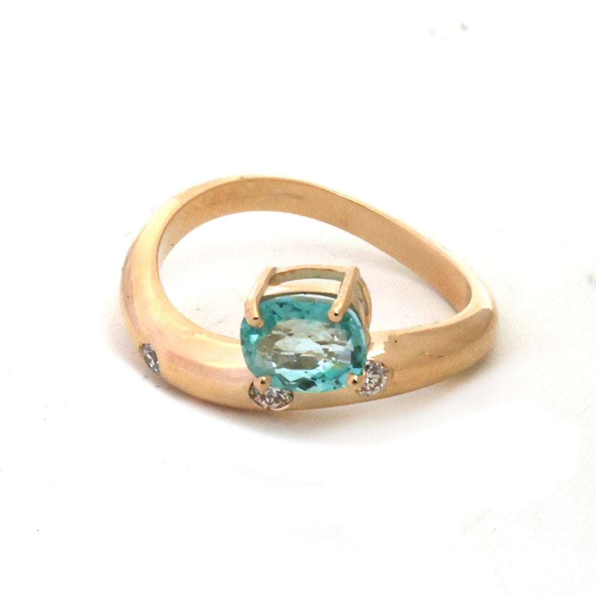 Emerald Diamond Pinky Ring