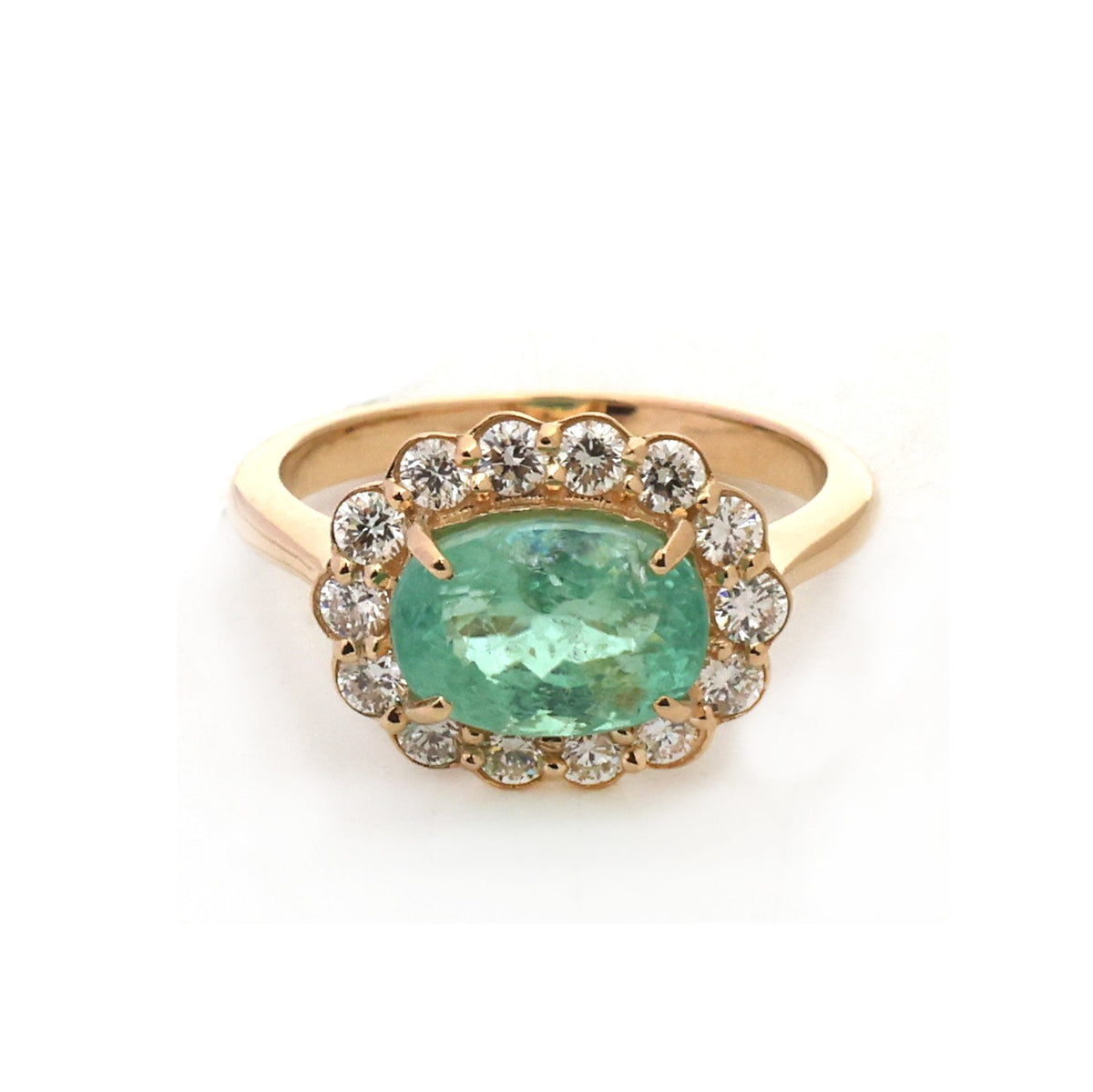 Paraiba Tourmaline Diamond Pinky Ring