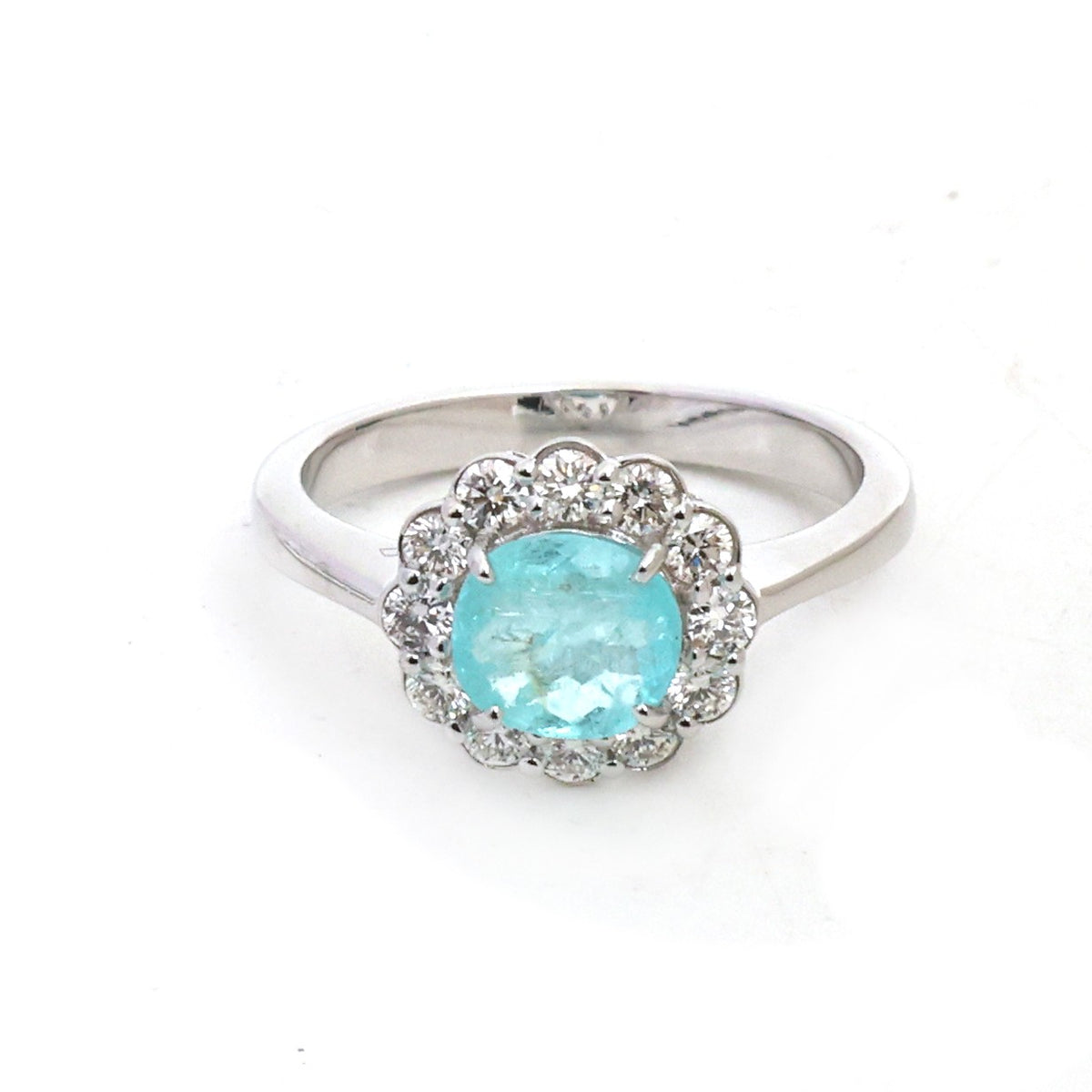 Paraiba Tourmaline Diamond Pinky Ring