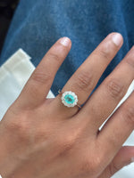 Paraiba Tourmaline Diamond Pinky Ring