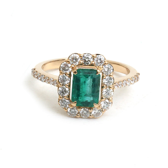 Emerald Diamond Ring