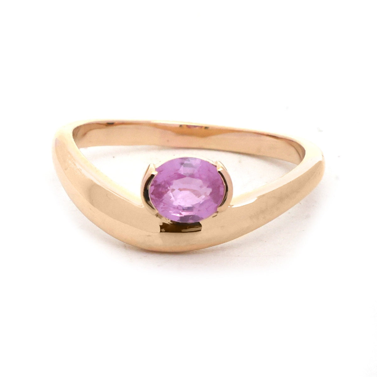 Pink Sapphire Pinky Ring