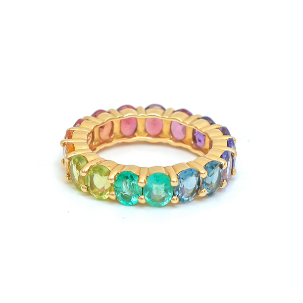 Rainbow Gemstone Ring