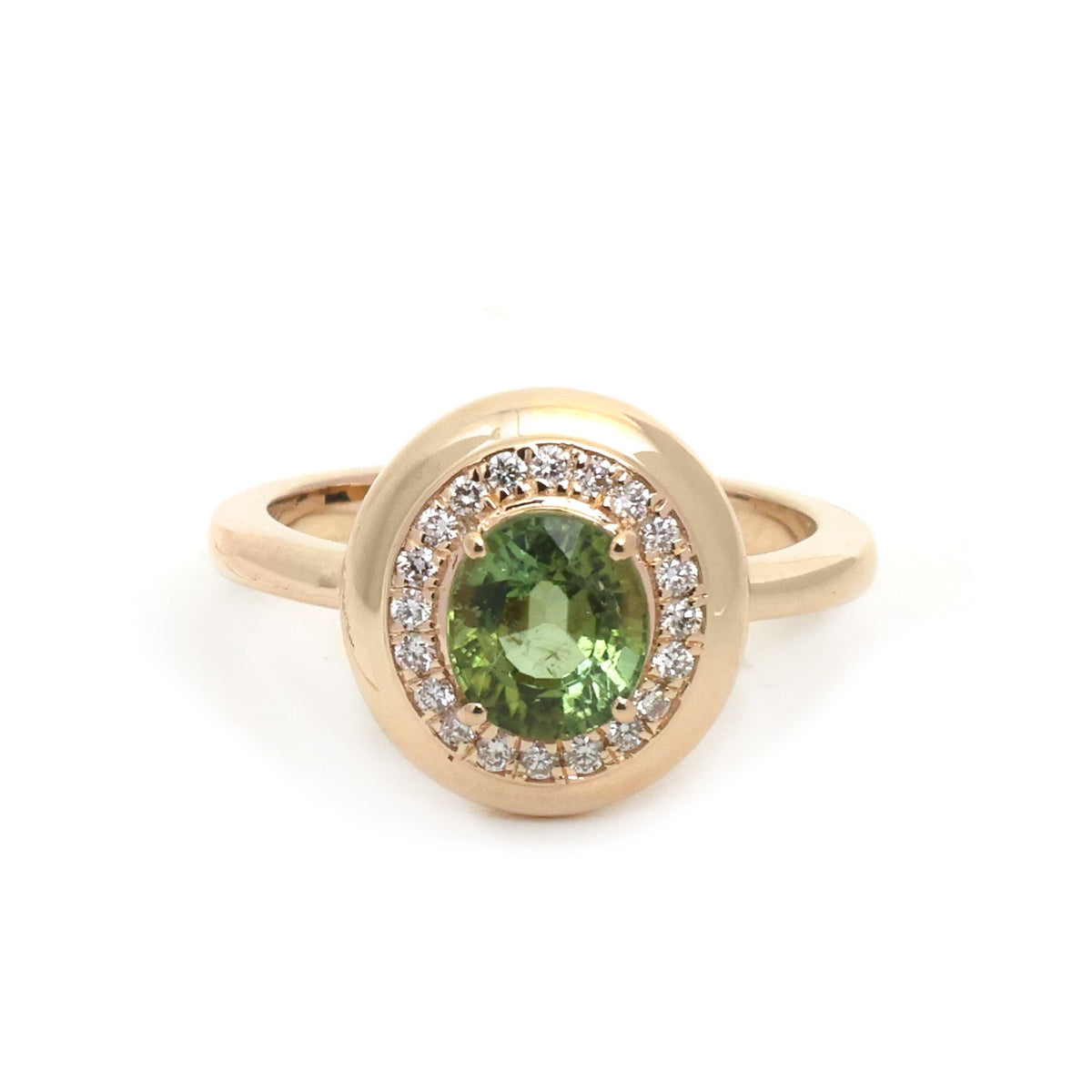 Tourmaline Mix Diamond Ring