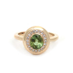 Tourmaline Mix Diamond Ring