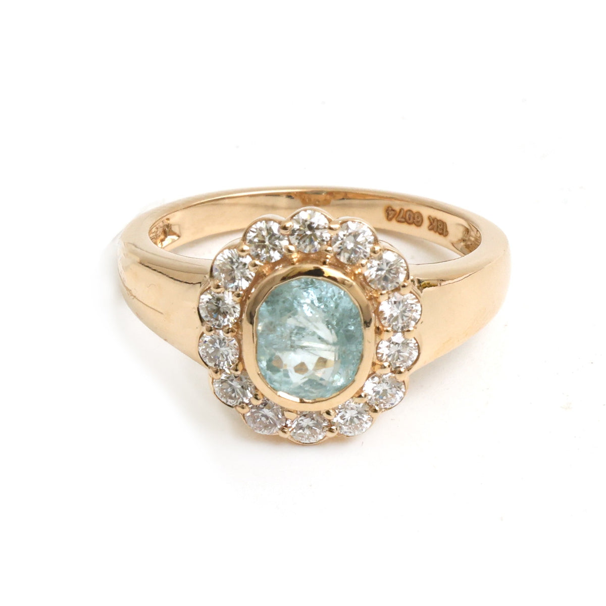 Paraiba Tourmaline Diamond Ring