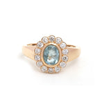 Paraiba Tourmaline Diamond Pinky Ring