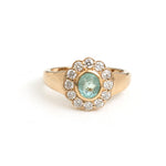 Paraiba Tourmaline Diamond Pinky Ring