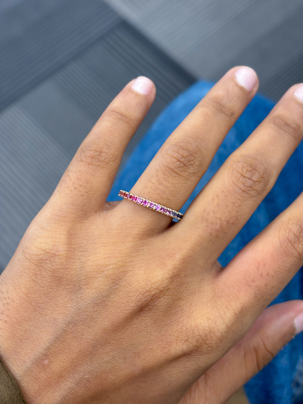 Rainbow Sapphire Ring