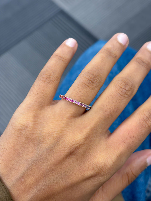 Rainbow Sapphire Ring