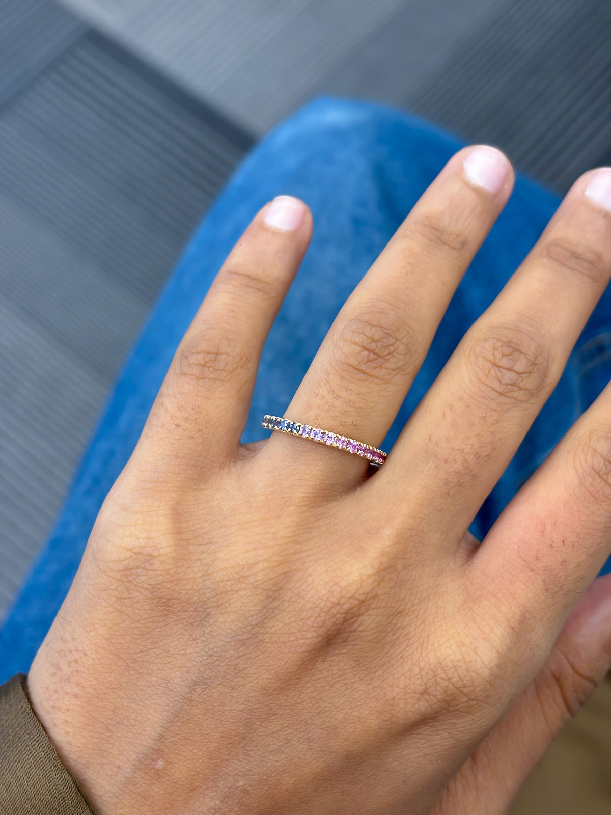 Rainbow Sapphire Ring