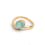Paraiba Tourmaline Diamond Pinky Ring