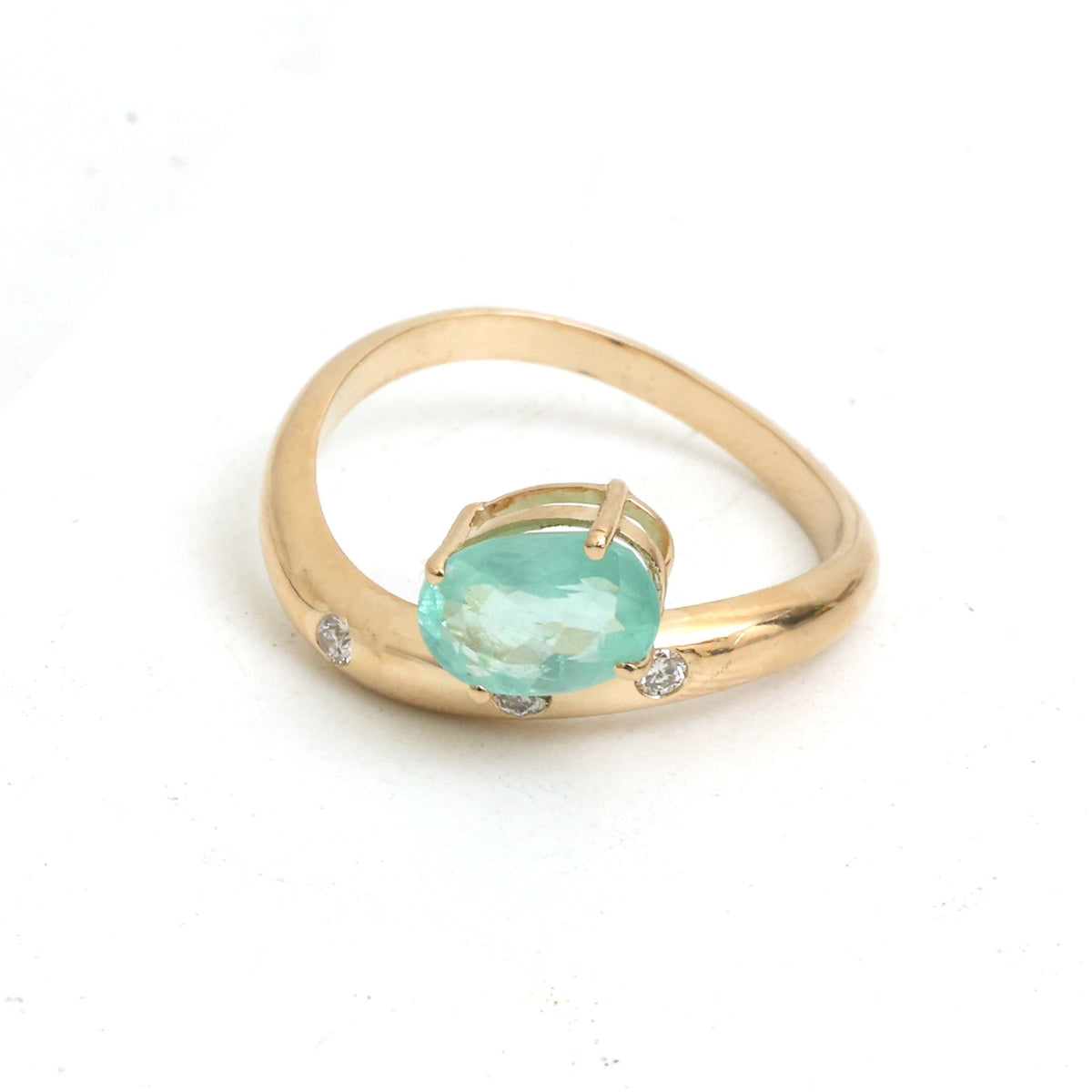 Paraiba Tourmaline Diamond Ring
