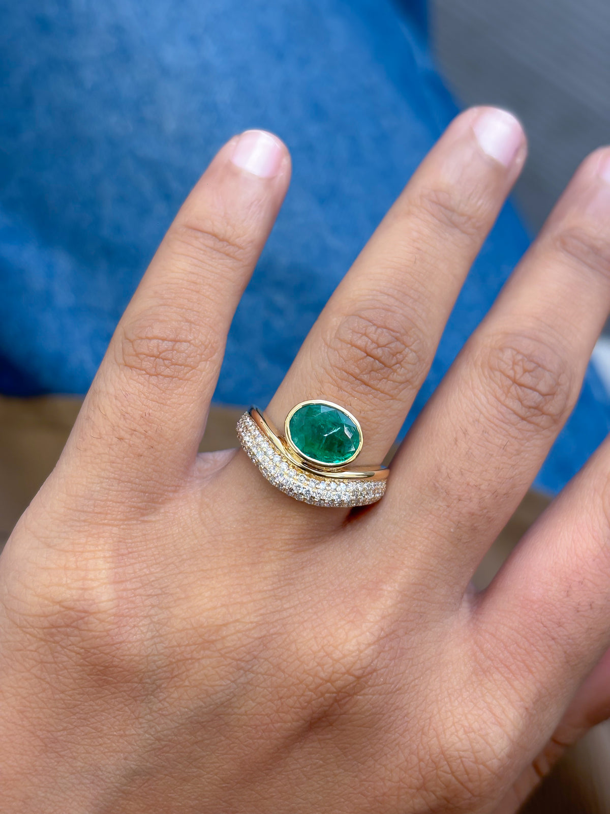 Emerald Diamond Ring