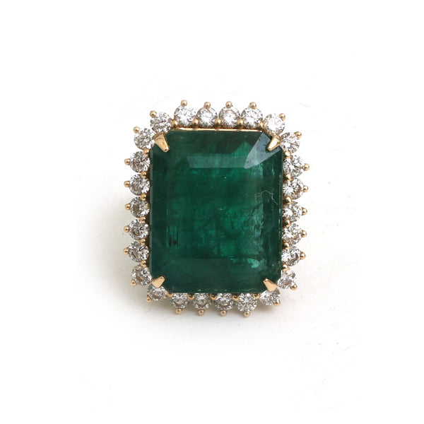Emerald Diamond Ring