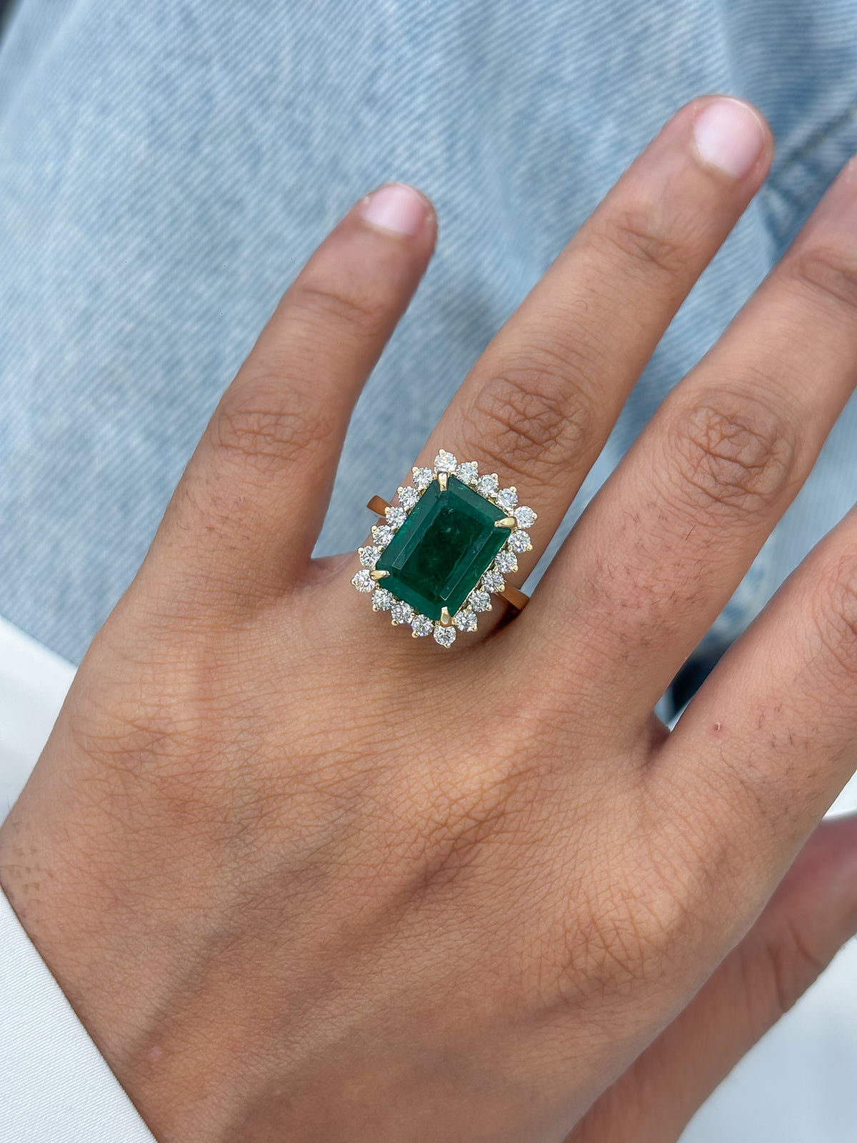 Emerald Diamond Ring