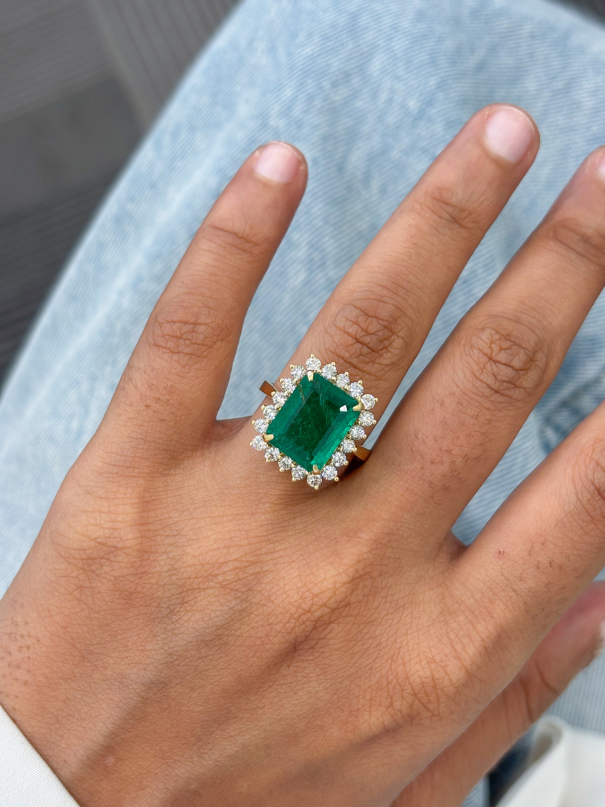 Emerald Diamond Ring