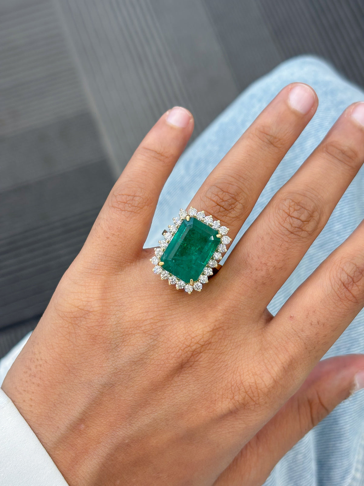 Emerald Diamond Ring