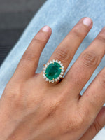 Emerald Diamond Ring